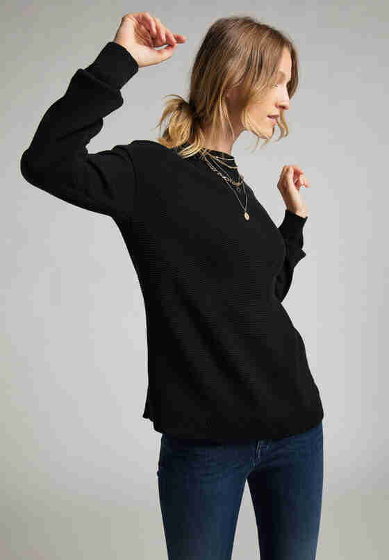 Sweater Style Carla T Structure, Schwarz, model