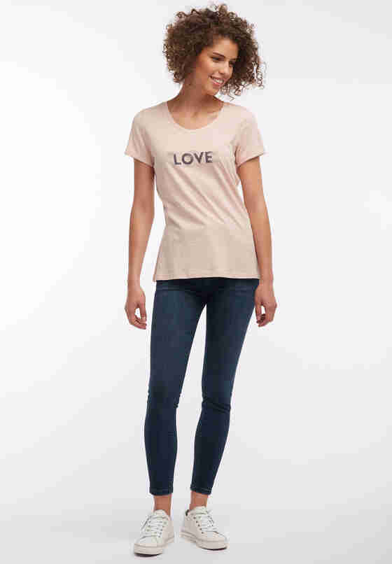 T-Shirt Statement-Shirt, Rosa, model