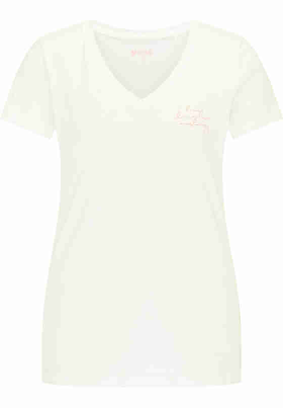 T-Shirt Style Alexia V Print, Weiß, bueste
