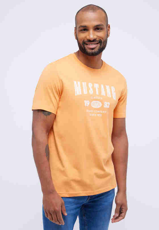 T-Shirt Print-Shirt, Orange, model