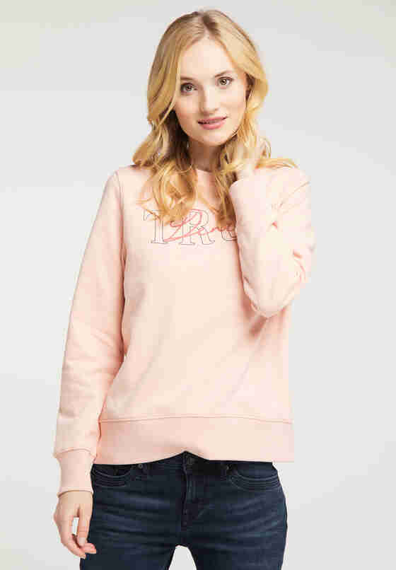 Sweatshirt Print-Sweater, Rosa, model