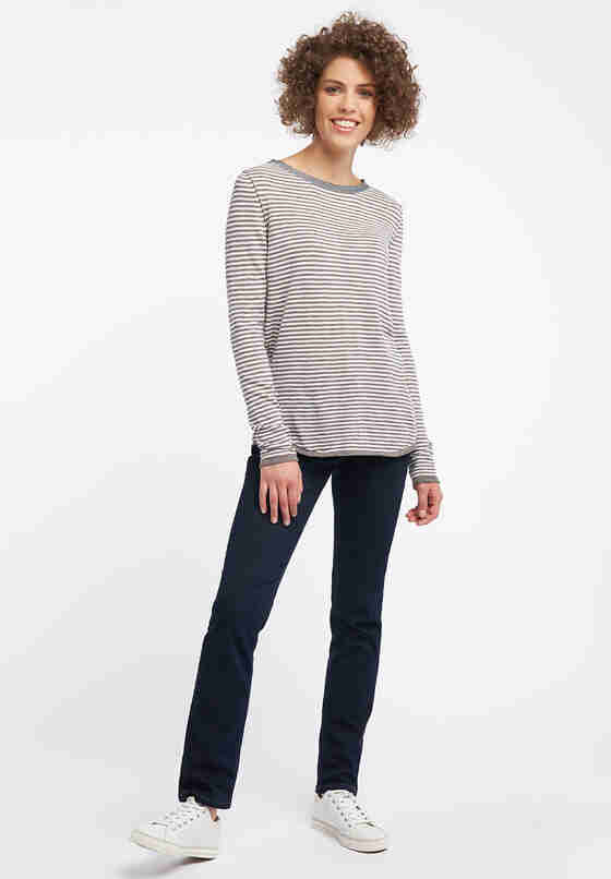 Sweater Streifenpullover, Natur, model