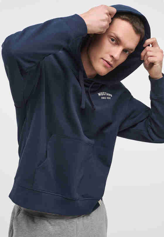 Sweatshirt Hoodie, Blau, model