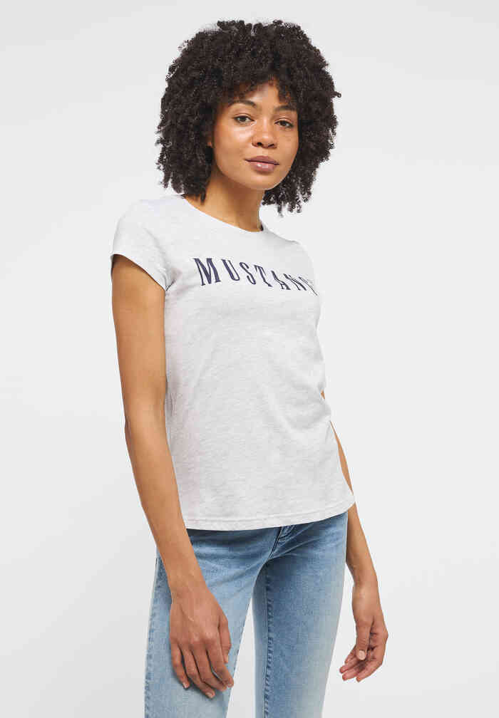 T-Shirt mit Label-Print jetzt bei bei Mustang kaufen | T-Shirts
