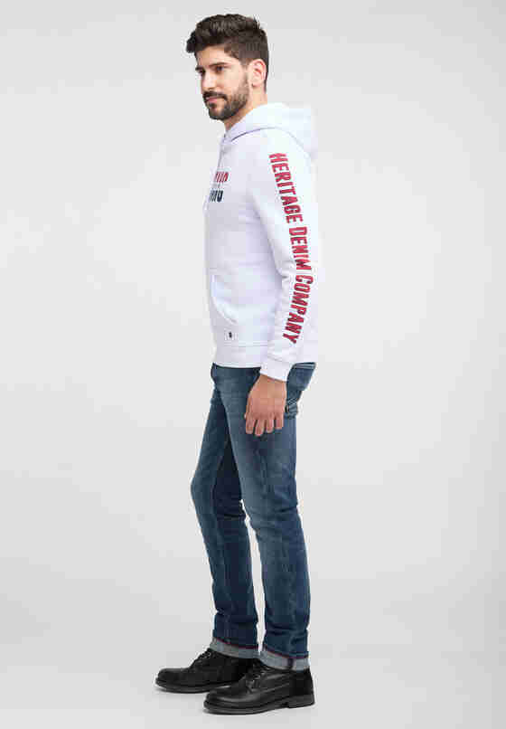 Sweatshirt Print-Hoodie, Weiß, model