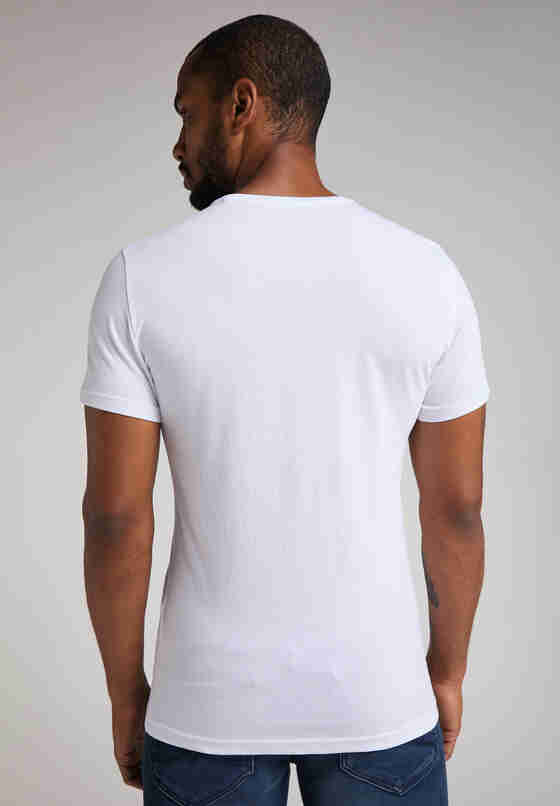 T-Shirt Aaron C Print, Weiß, model