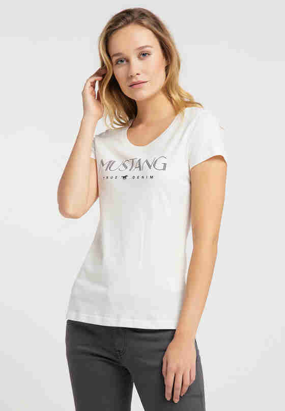 T-Shirt Alexia C Print, Weiß, model