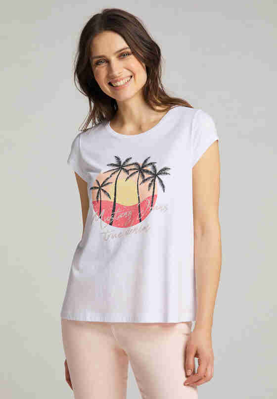 T-Shirt Style Alice C Print, Weiß, model