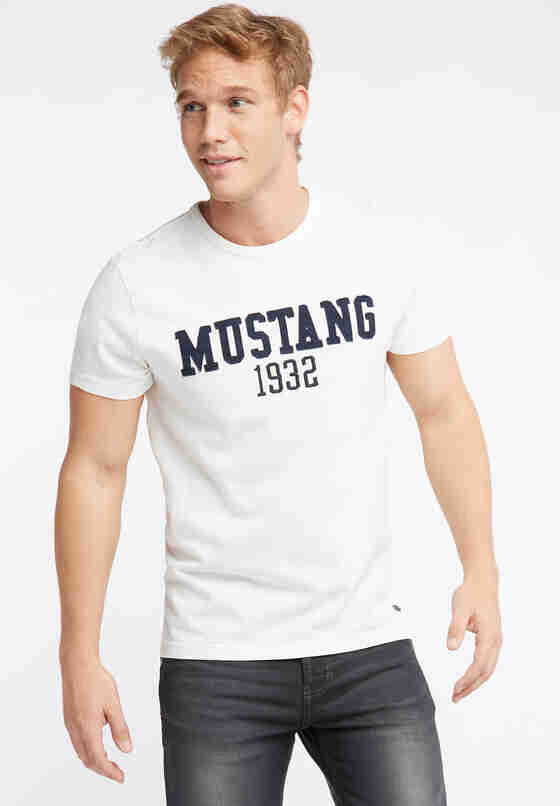 T-Shirt Patch-Shirt, Weiß, model