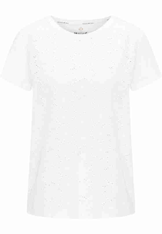 T-Shirt Spitzen-Shirt, Weiß, bueste