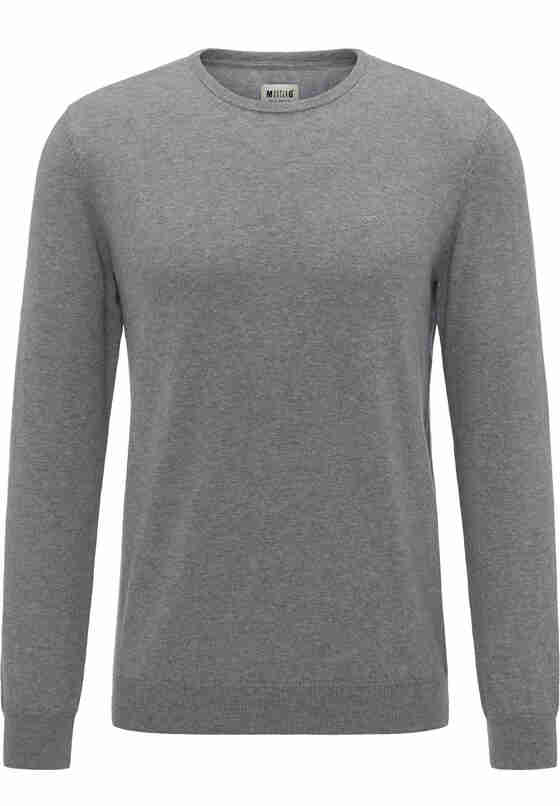 Sweater Feinstrickpullover, Grau, bueste