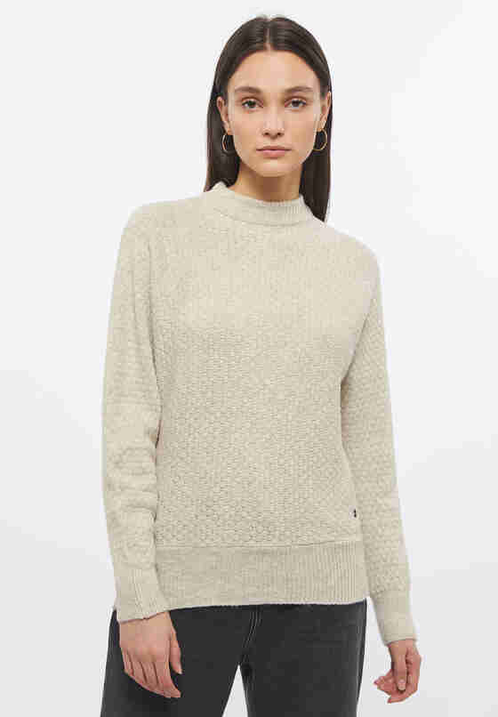 Sweater Style Carla C Structure, Weiß, model