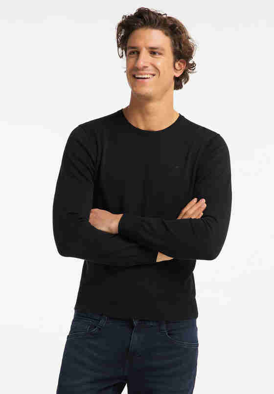 Sweater Style Emil C Basic, Schwarz, model
