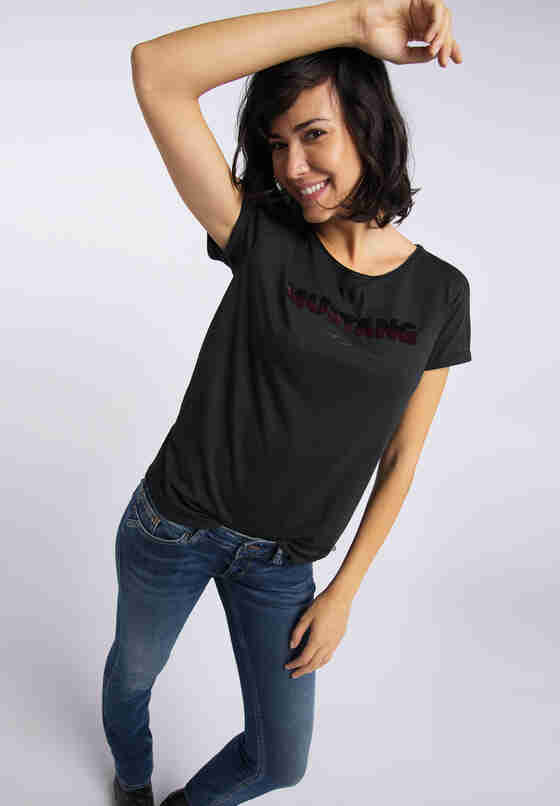 T-Shirt Alina C Sequences, Schwarz, model