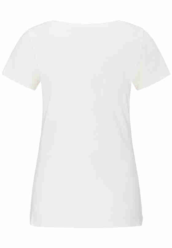 T-Shirt Basic Print Tee, Weiß, bueste