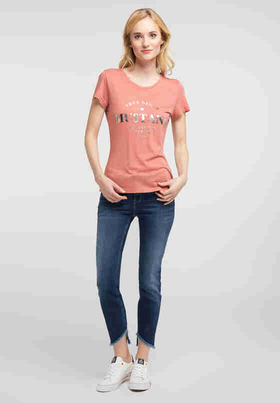 T-Shirt Alexia C Print, Rosa, model