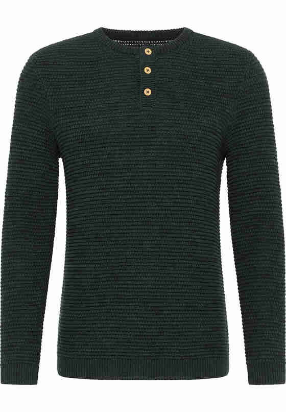 Sweater Style Emil C Henley, Grün, bueste