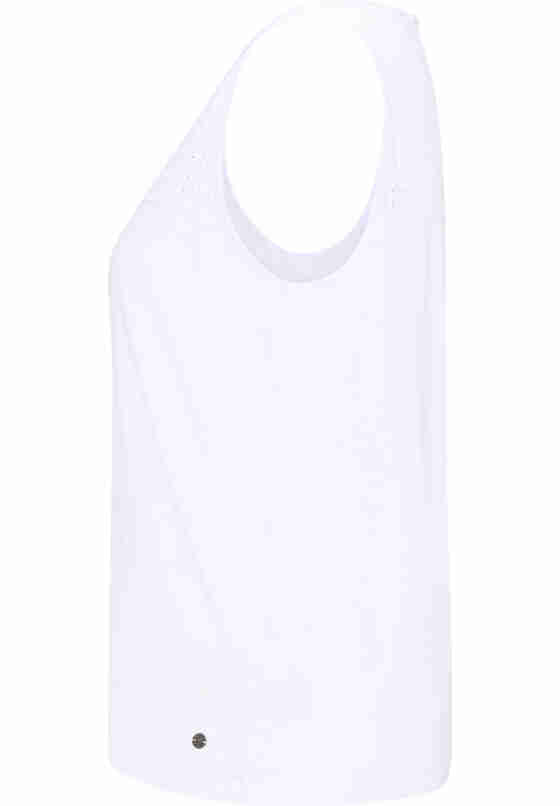 T-Shirt Fabricmix Tanktop, Weiß, bueste