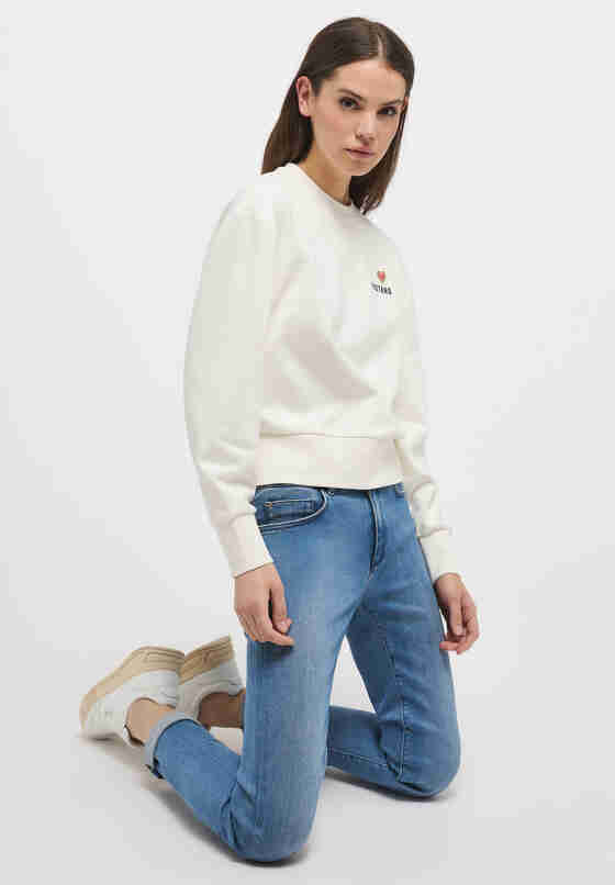 Sweatshirt Sweatshirt, Weiß, model
