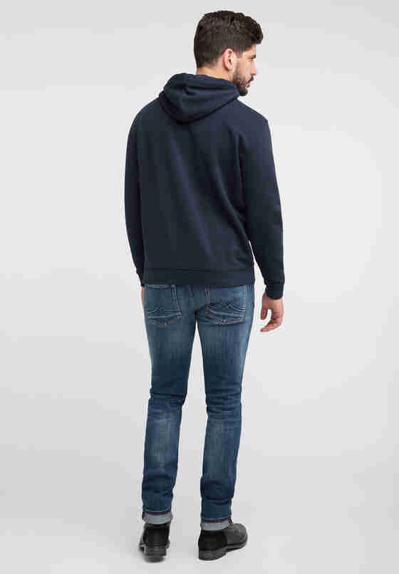 Sweatshirt Print-Hoodie, Blau, model