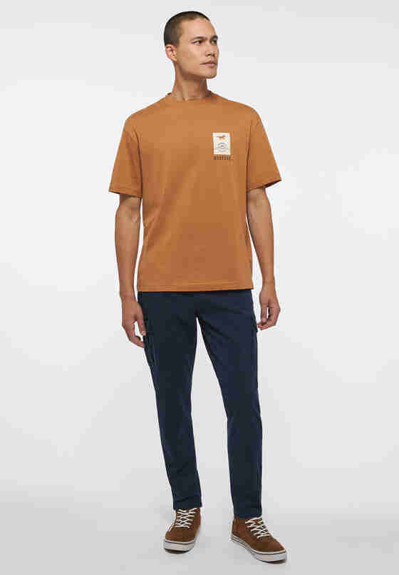 T-Shirt Style Aidan C Print, Braun, model