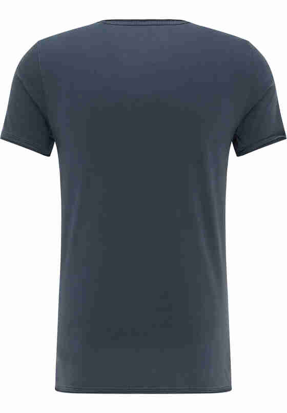 T-Shirt Style Aron Henley, Blau, bueste