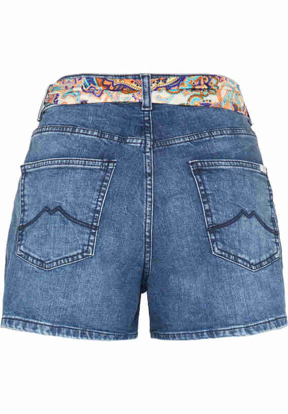 Hose Style High Waist Shorts, Blau 685, bueste