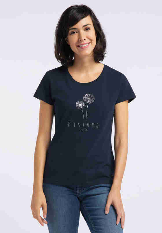 T-Shirt Alina C Print, Blau, model