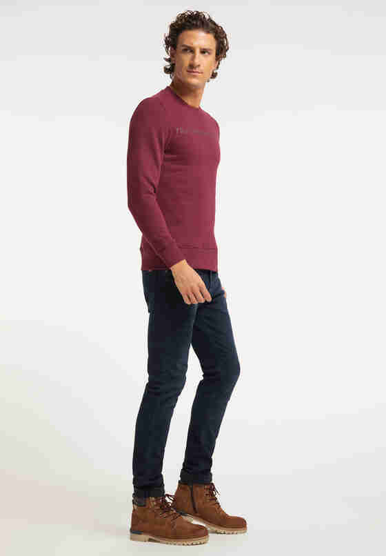 Sweatshirt Print-Sweater, Rot, model
