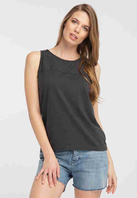 T-Shirt Fabricmix Tanktop, Grau, model