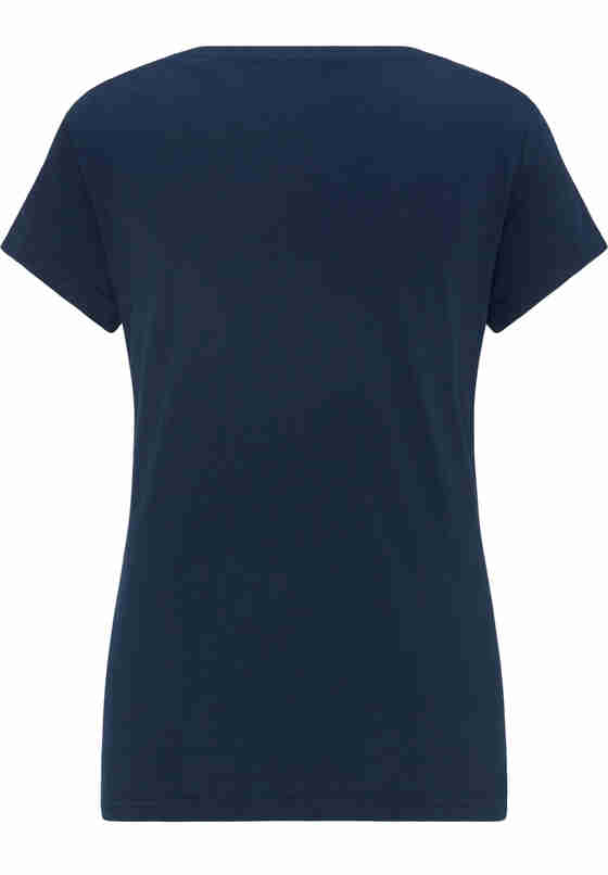 T-Shirt Shirt mit Logo-Print, Blau, bueste