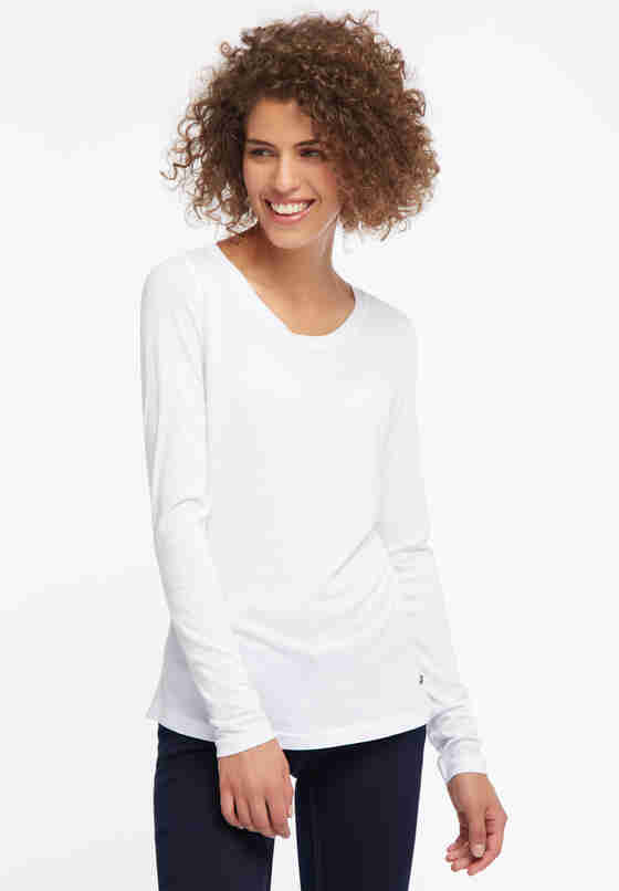 T-Shirt Longsleeve, Weiß, model