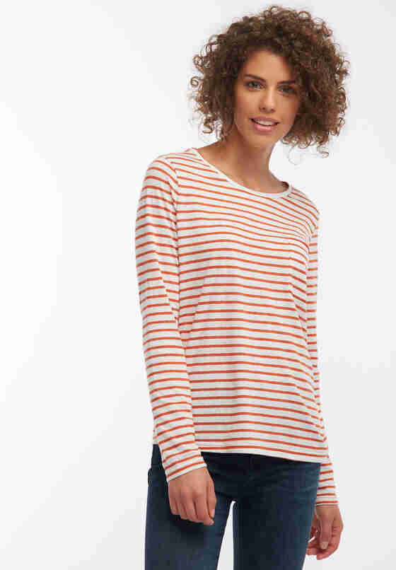 T-Shirt Langarmshirt, Rot, model