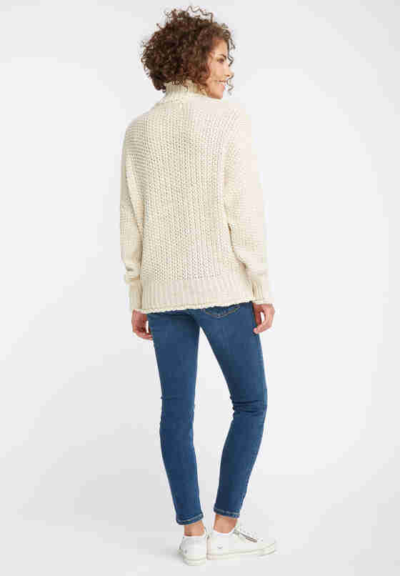 Sweater Grobstrickpullover, Weiß, model