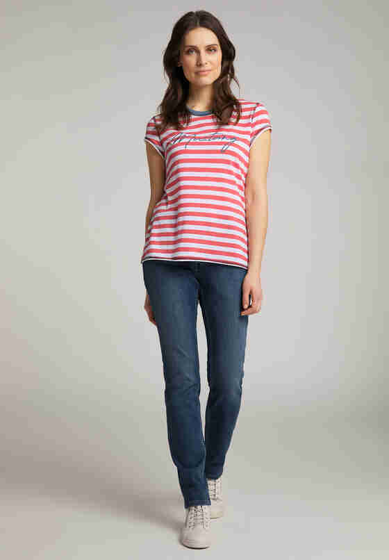 T-Shirt Style Alexia C Stripe, Rot, model