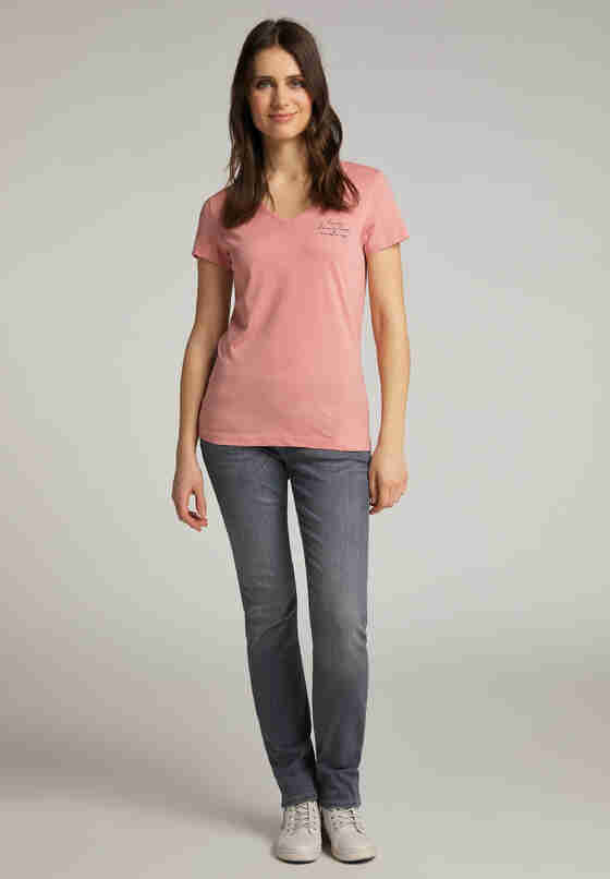 T-Shirt Style Alexia V Print, Rosa, model
