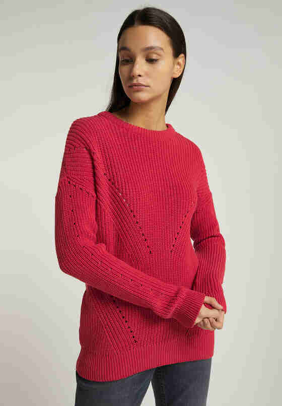 Sweater Strickpullover, Rot, model