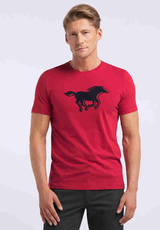 T-Shirt Logo T-Shirt, Rot, model