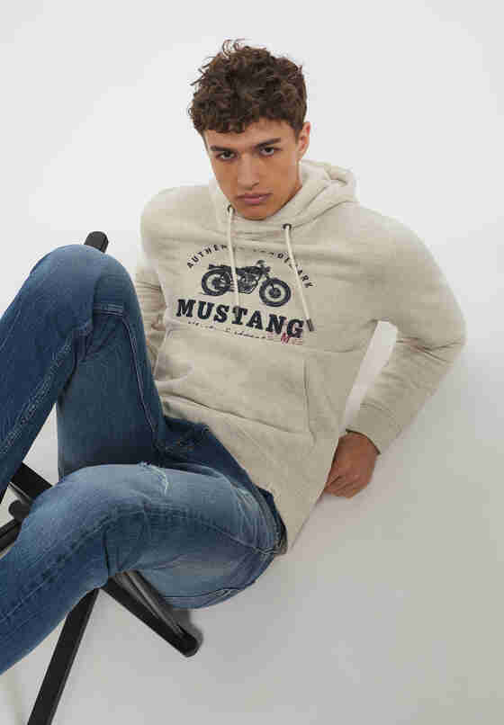 Sweatshirt Style Bennet H Print, Natur, model