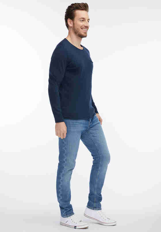 Sweater Feinstrickpullover, Blau, model