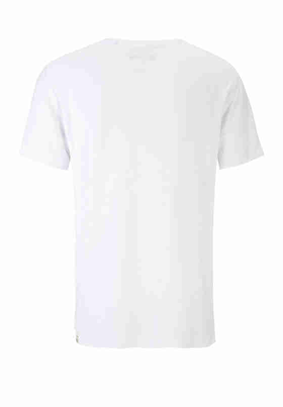 T-Shirt Slub-Yarn-T-Shirt, Weiß, bueste