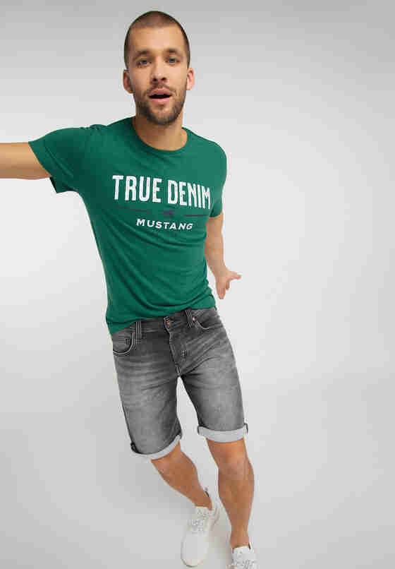 T-Shirt Aaron C Print, Grün, model