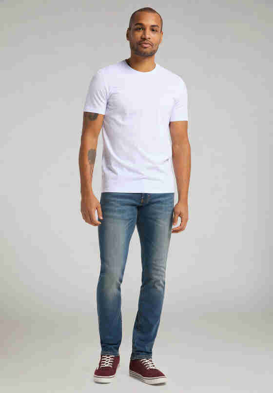T-Shirt Shirt-Doppelpack, Weiß, model