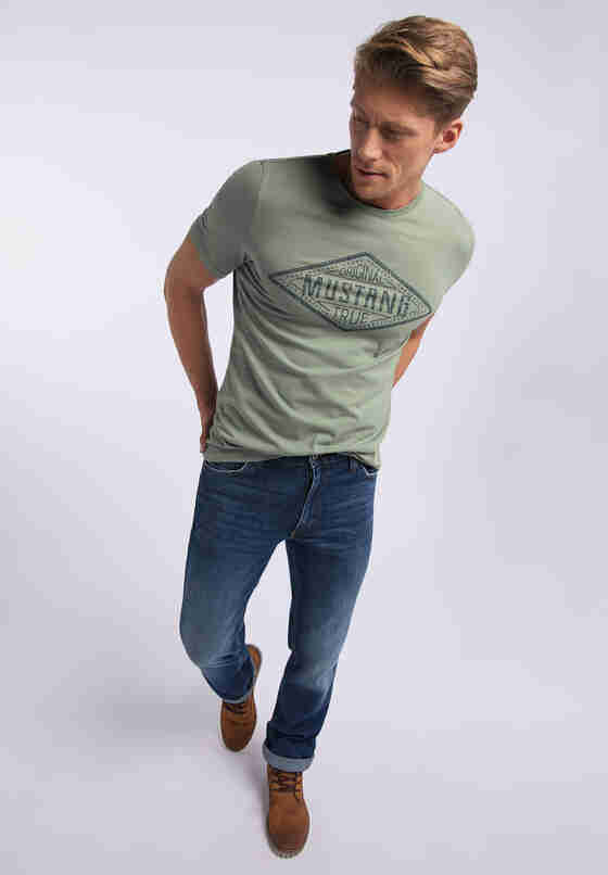 T-Shirt Alex C Print, Grün, model