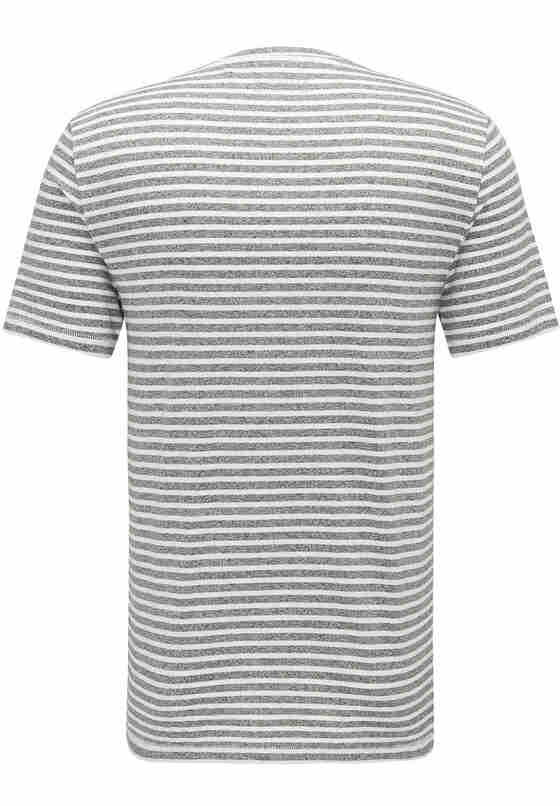 T-Shirt Streifenshirt, Grau, bueste