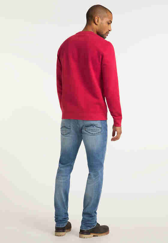 Sweatshirt Logo-Sweater, Rot, model