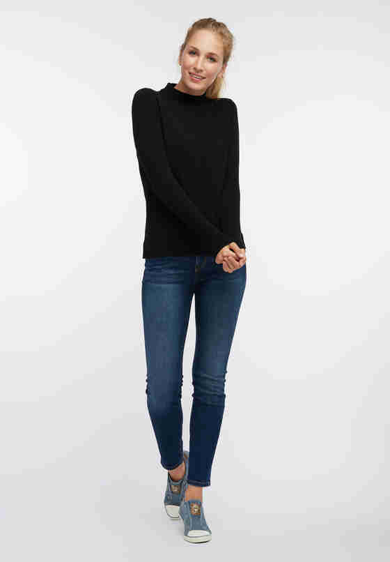 Sweater Feinstrickpullover, Schwarz, model