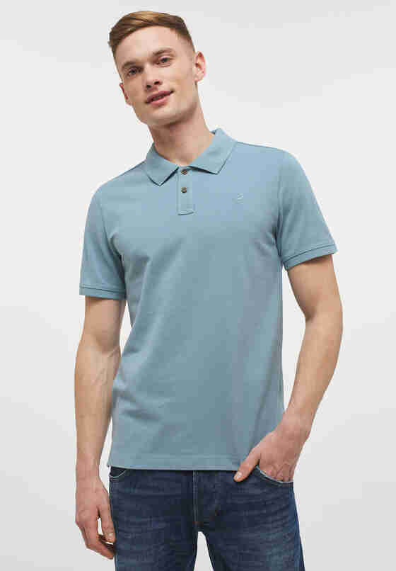 T-Shirt Poloshirt, Blau, model