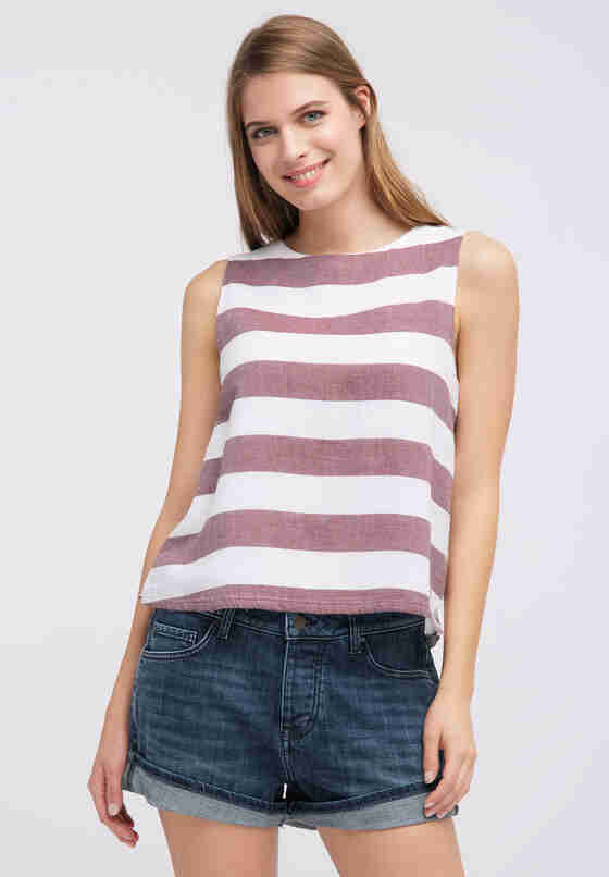 Bluse Block Stripe Top, Rosa, model