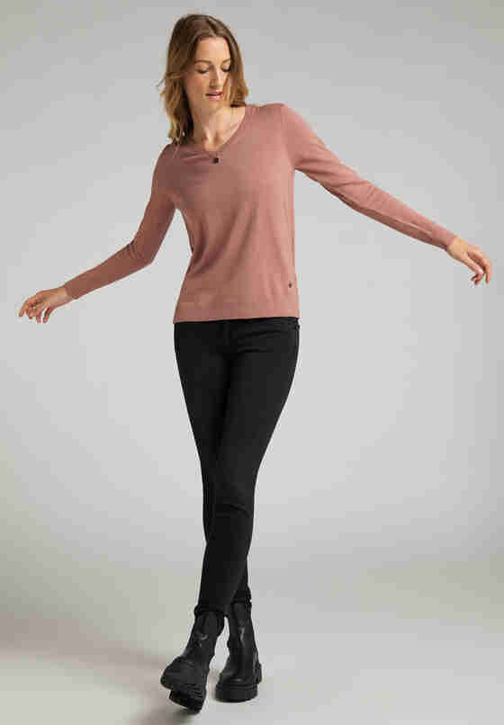 Sweater Basic-Pullover, Rosa, model